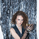 Long Gloves, "Eyes” in Black - Stashe