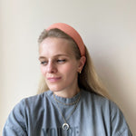 Round Tiara Headband, Coral - Stashe