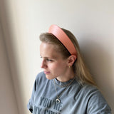 Round Tiara Headband, Coral - Stashe