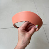 Round Tiara Headband, Coral - Stashe