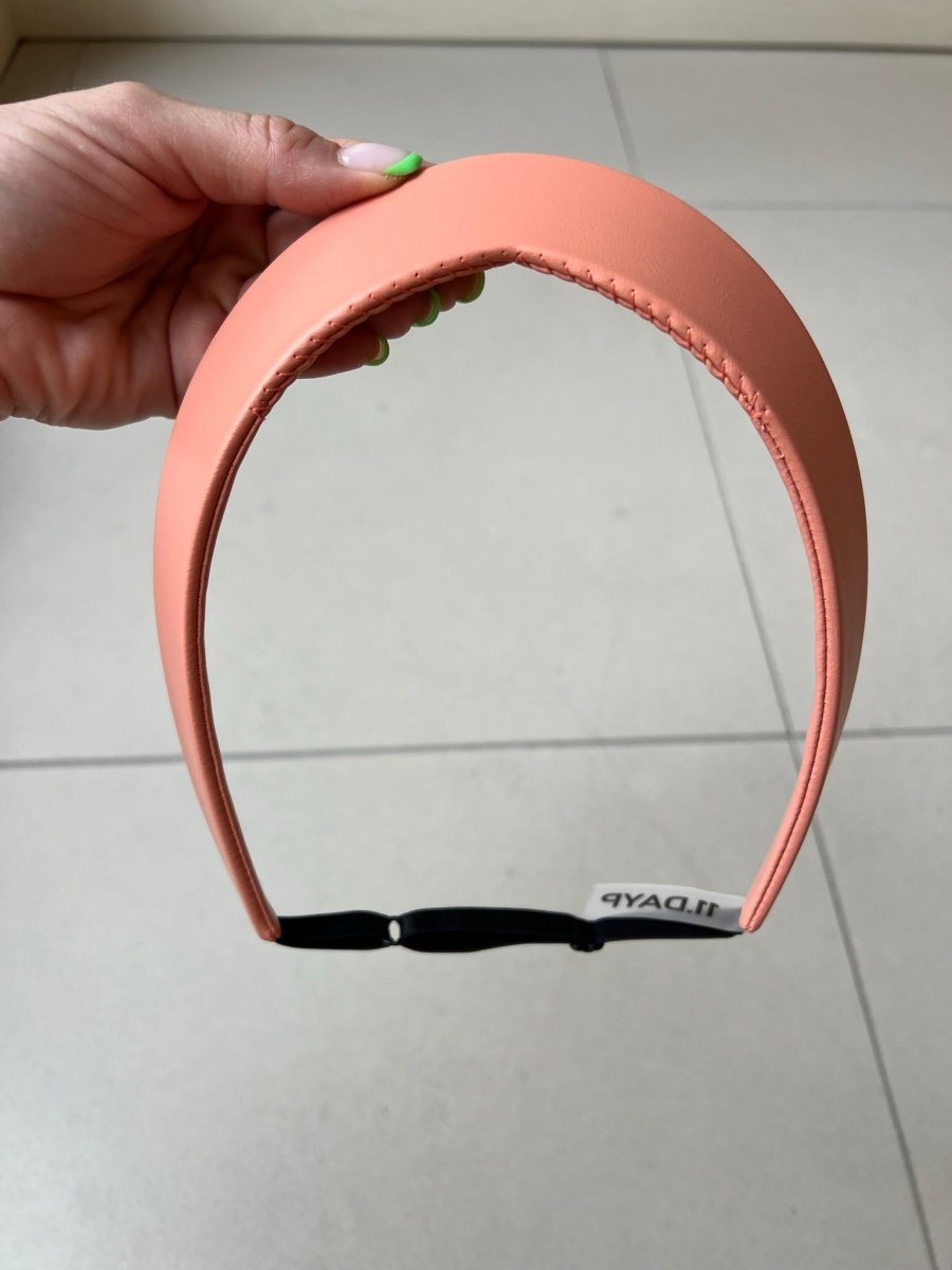 Round Tiara Headband, Coral - Stashe