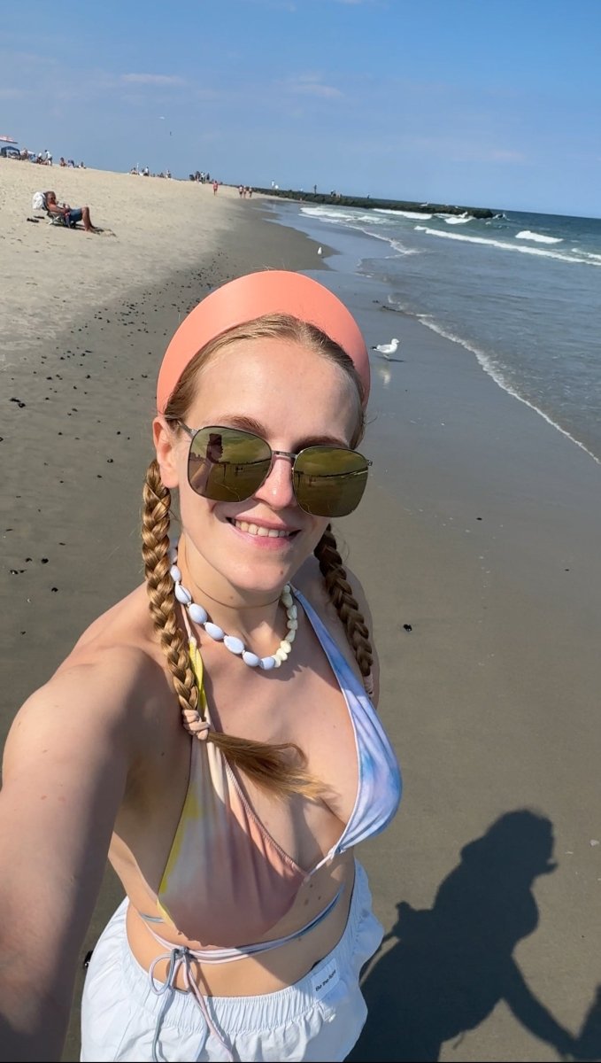 Round Tiara Headband, Coral - Stashe