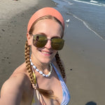 Round Tiara Headband, Coral - Stashe
