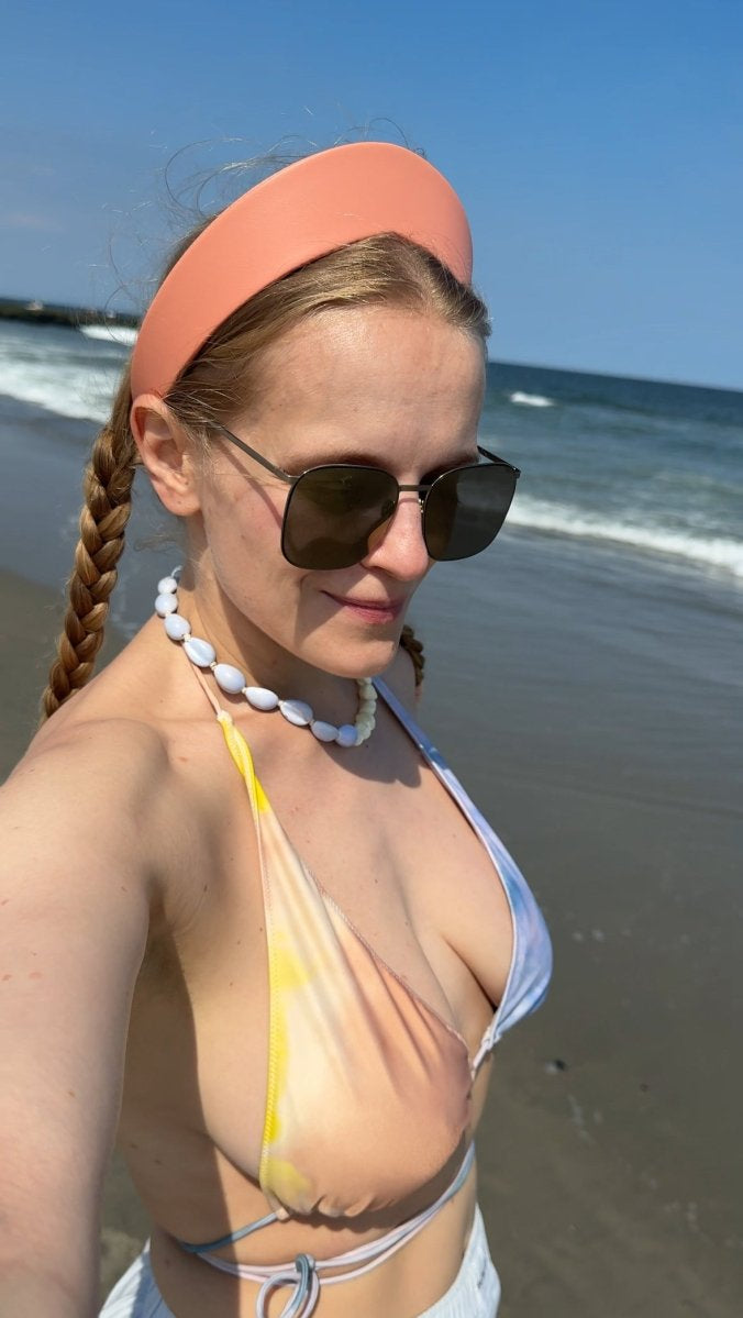 Round Tiara Headband, Coral - Stashe