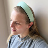 Round Tiara Headband, Mint Green - Stashe