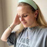 Round Tiara Headband, Mint Green - Stashe