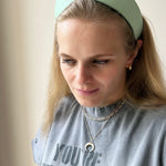 Round Tiara Headband, Mint Green - Stashe