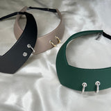 Pointed Tiara Headband with 2 Rings, Emerald