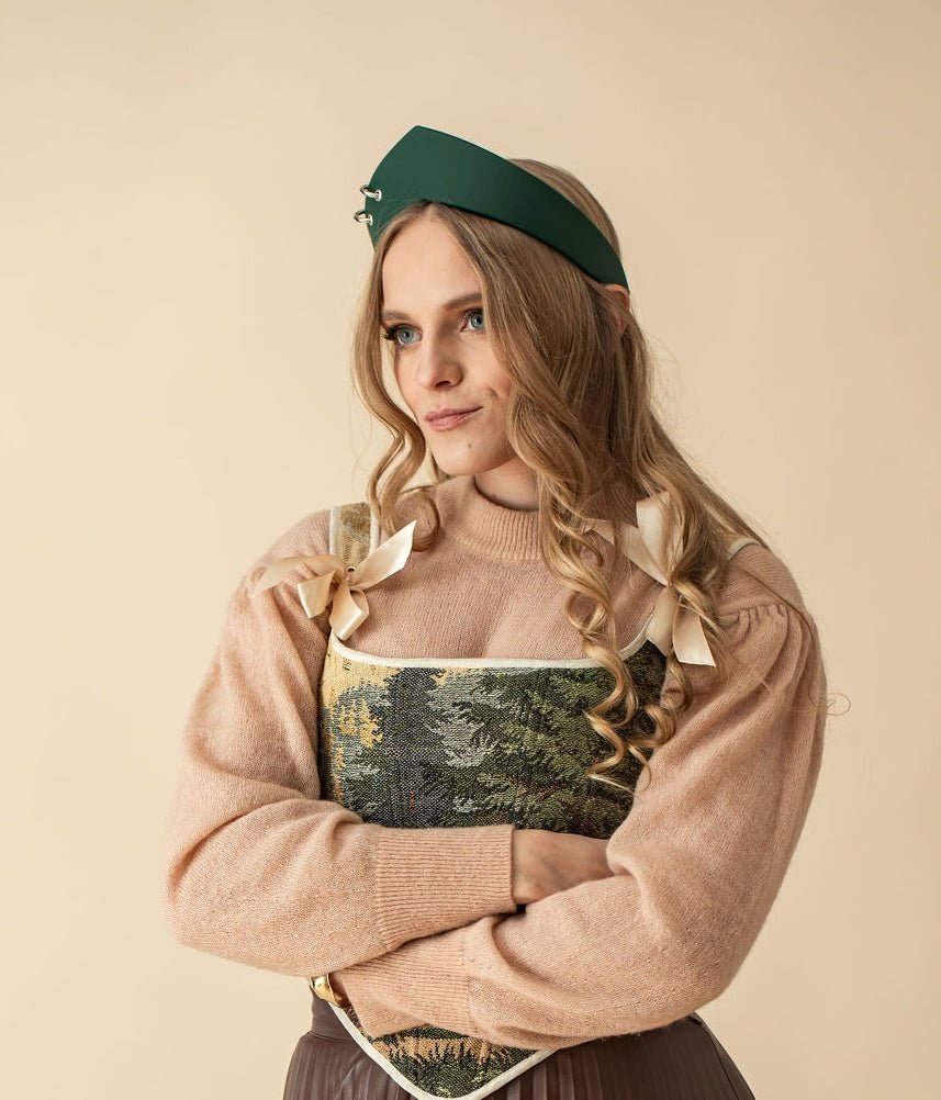 Koko Headband "Black Ju", Emerald - Stashe
