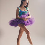 Lace - up Corset Top, Tie - Dye "Baltic" Print - Stashe
