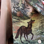 Vintage Tapestry Crop Jacket, "Red Riding Hood" Pattern - Stashe