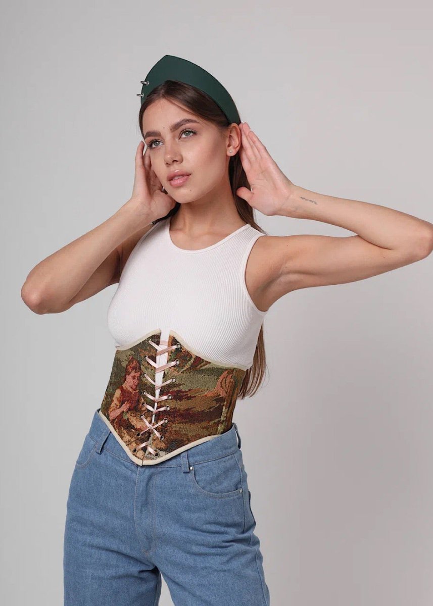 Unleash Your Style with Vintage Corset & Grunge Headband Combo - Stashe