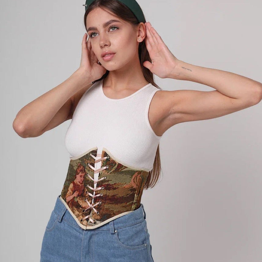 Unleash Your Style with Vintage Corset & Grunge Headband Combo - Stashe