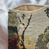 Vintage Tapestry Back Lace-up Corset Belt, “Birchglade”