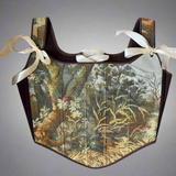 Lace-up Vintage Tapestry Corset Top, “Wildbriar”