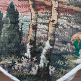 Lace-up Vintage Tapestry Corset Top, “Meadowlight”