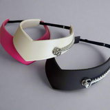 Pointed Tiara Headband with Massive Chain, Ivory
