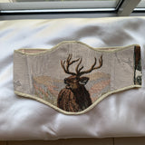 Vintage Tapestry Back Lace-up Corset Belt, "Daybreak” Pattern