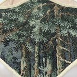 Vintage Tapestry Back Lace-up Corset Belt, “Thicket”