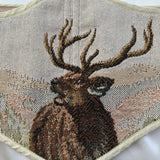 Vintage Tapestry Back Lace-up Corset Belt, "Daybreak” Pattern