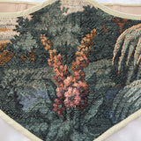 Vintage Tapestry Back Lace-up Corset Belt, "Foxglove” Pattern