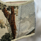 Vintage Tapestry Back Lace-up Corset Belt, "Riviera” Pattern