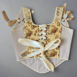 Lace - up Vintage Tapestry Corset Top, “Antlersong” - Stashe