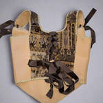 Lace - up Vintage Tapestry Corset Top, "Beautiful Forest” Pattern - Stashe
