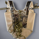 Lace - up Vintage Tapestry Corset Top, "Deer” Pattern - Stashe