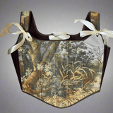 Lace - up Vintage Tapestry Corset Top, “Wildbriar” - Stashe