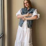 Long Gloves, "Eyes” in White - Stashe