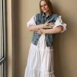 Long Gloves, "Eyes” in White - Stashe