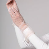 Long Gloves, “Pearls” in White - Stashe