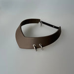 Pointed Tiara Headband with 2 Rings, Chocolate - Stashe