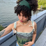 Pointed Tiara Headband with 2 Rings, Emerald - Stashe