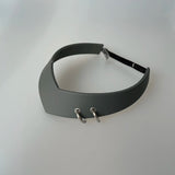 Pointed Tiara Headband with 2 Rings, Grey - Stashe