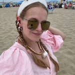 Pointed Tiara Headband with 2 Rings, White - Stashe