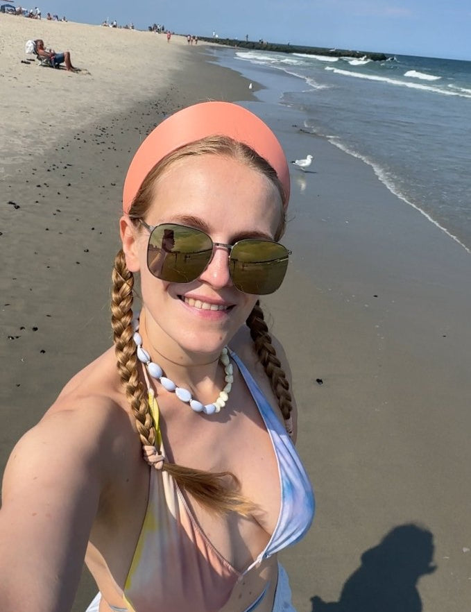 Round Tiara Headband, Coral - Stashe