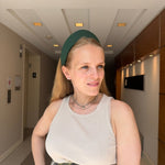 Round Tiara Headband, Emerald - Stashe