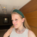 Round Tiara Headband, Emerald - Stashe