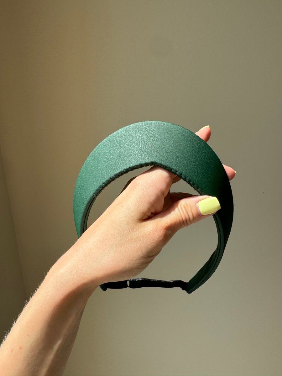 Round Tiara Headband, Emerald - Stashe