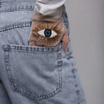 Short Gloves, "Eyes” in White - Stashe