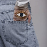 Short Gloves, "Eyes” in White - Stashe