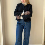 Short Gloves, "Moon & Snake" in Black - Stashe