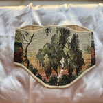 Vintage Tapestry Back Lace - up Corset Belt, “Birchglade” - Stashe