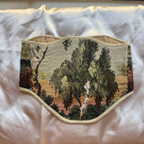 Vintage Tapestry Back Lace - up Corset Belt, “Birchglade” - Stashe