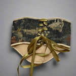 Vintage Tapestry Back Lace - up Corset Belt, “Birchglade” - Stashe