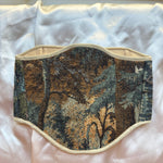 Vintage Tapestry Back Lace - up Corset Belt, “Duskhollow” - Stashe