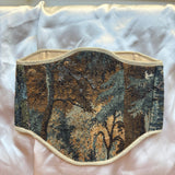 Vintage Tapestry Back Lace - up Corset Belt, “Duskhollow” - Stashe