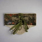 Vintage Tapestry Back Lace - up Corset Belt, "Hidden Temple” pattern - Stashe